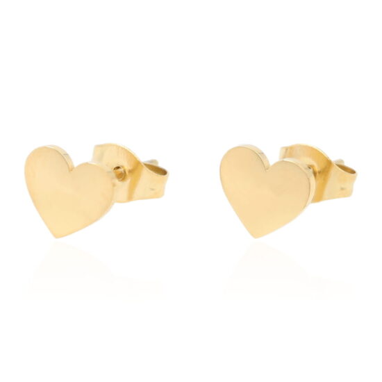 Anielskie kolczyki – malutkie serduszka złote