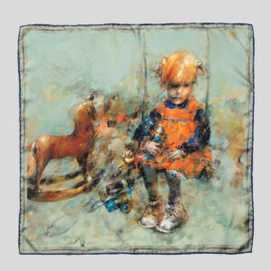 Poszetka „Huśtawka” Halina Tymusz 40cm x 40cm